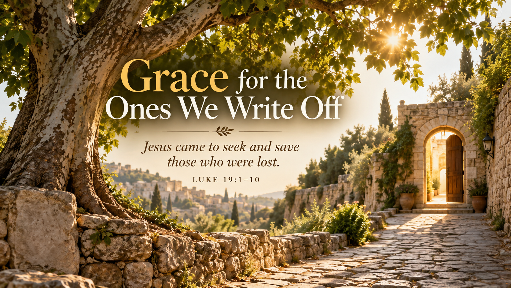 A wide, photo-realistic image of an open Bible beside a pair of walking shoes near a doorway filled with morning light. The image includes the title More Than Good Intentions and the visible paraphrase: &ldquo;Do not only hear the Word. Put it into practice.&rdquo;