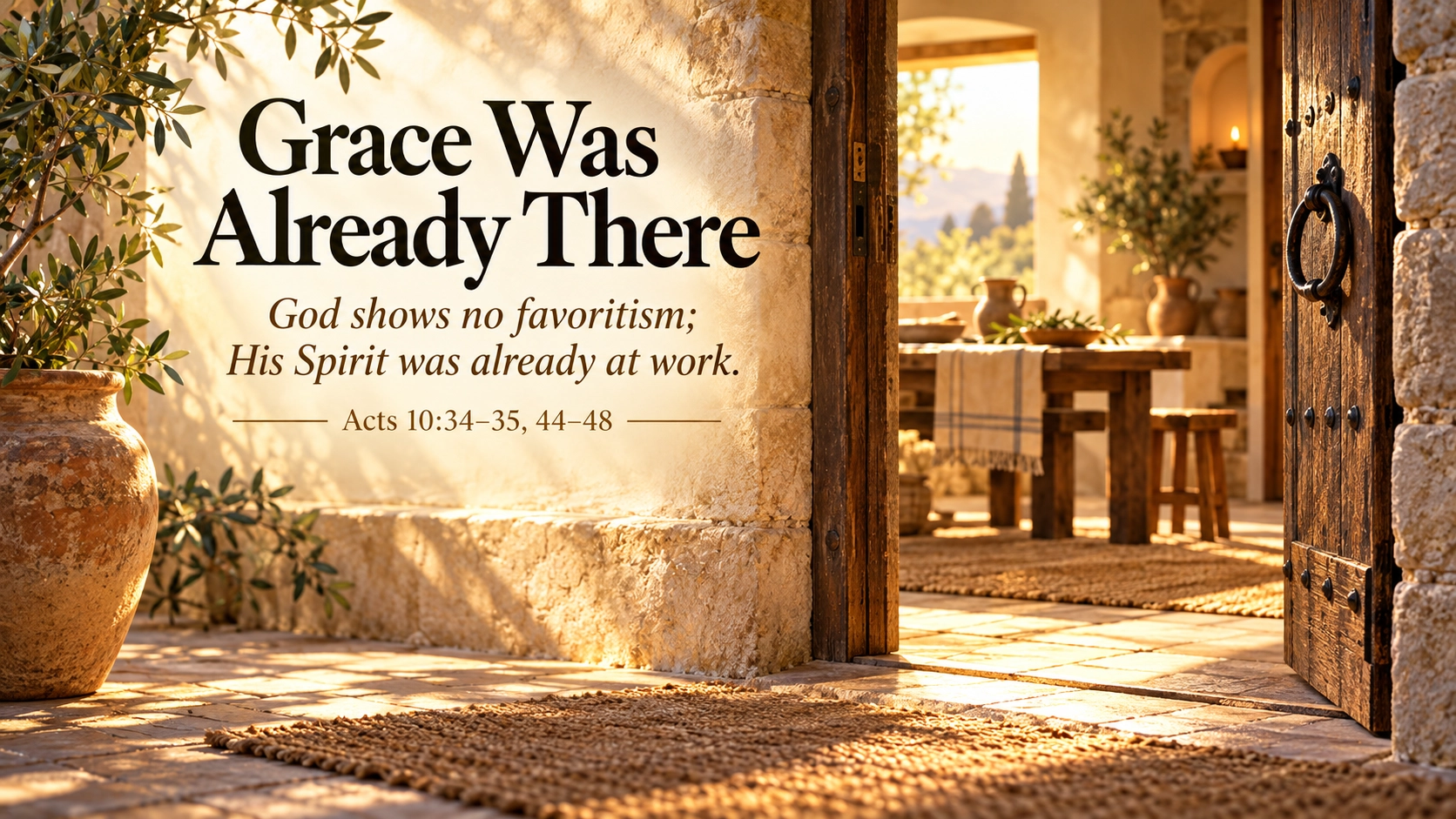 Grace Was Already There